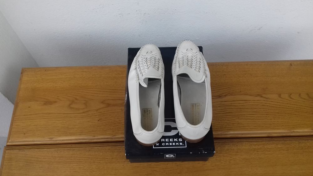 Mocassin cuir blanc pointure 43 Chaussures