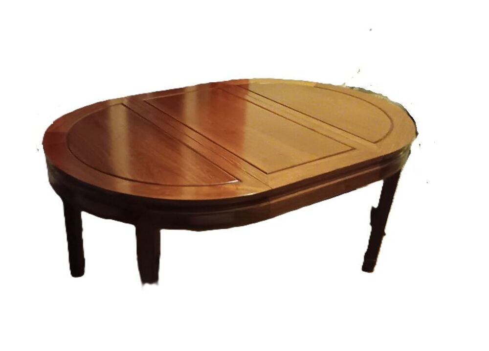 Table ronde bois massif avec rallonge Meubles