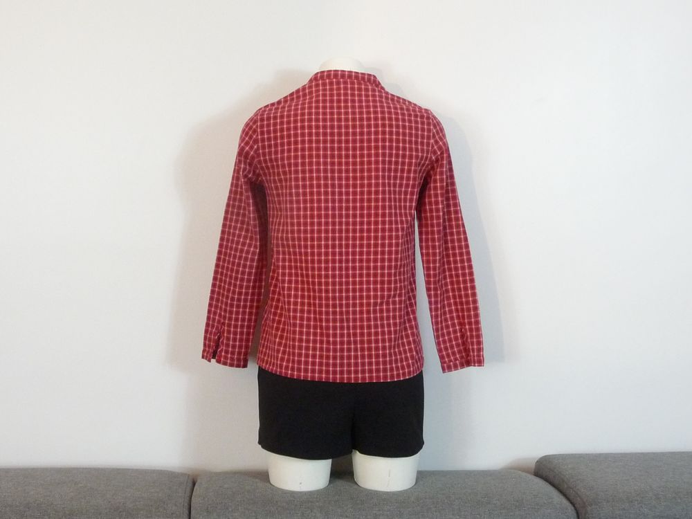 Chemise 100% Coton Rouge Manches Longue- La Petite Etoile Vêtements