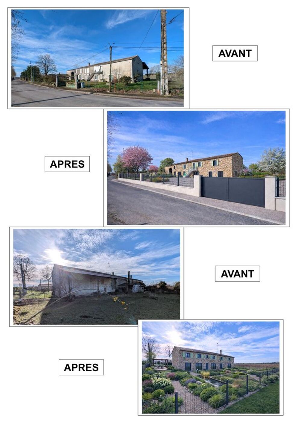Vente Maison Charente ? Authentique longère en pierres à rénover Houlette