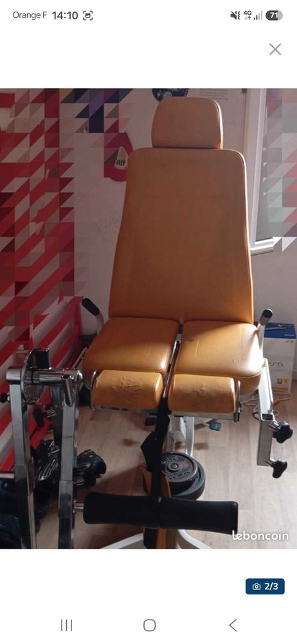 fauteuil quadriceps professionnel Sports