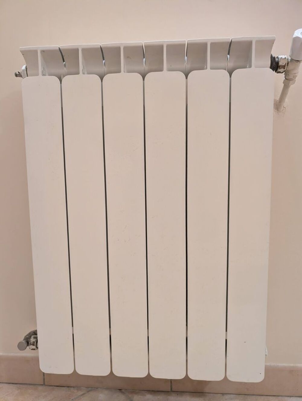 radiateur en fonte d'aluminium Blanc 6 &eacute;l&eacute;ments Bricolage
