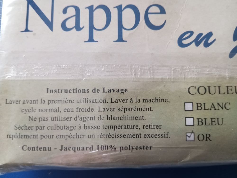 nappe ronde en jacquard anti tache Décoration