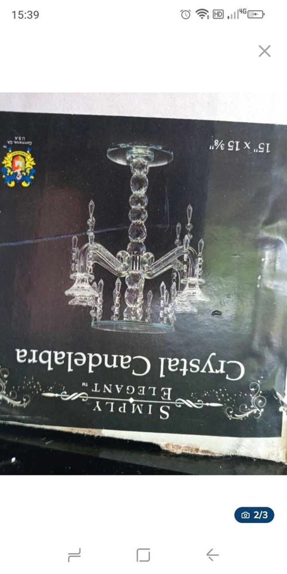 chandelier crystal Décoration