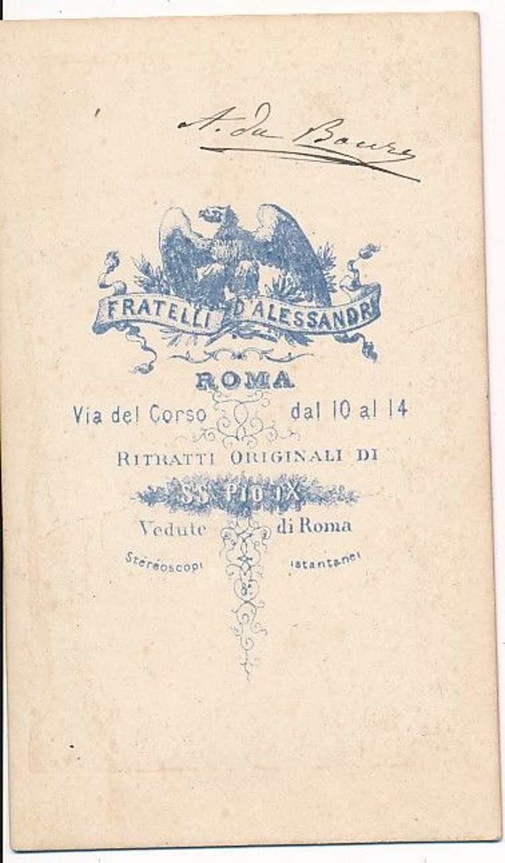  Cdv Photo Militaire Zouave Pontifical Rome Italie ca1870 