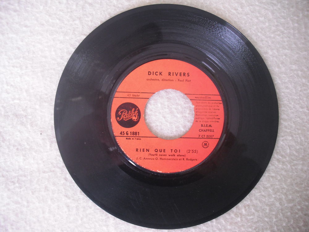 DICK RIVERS rien que toi CD et vinyles