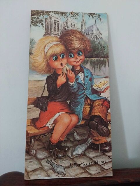 Tableau vintage   poulbot  10 Saint-Jean-du-Falga (09)