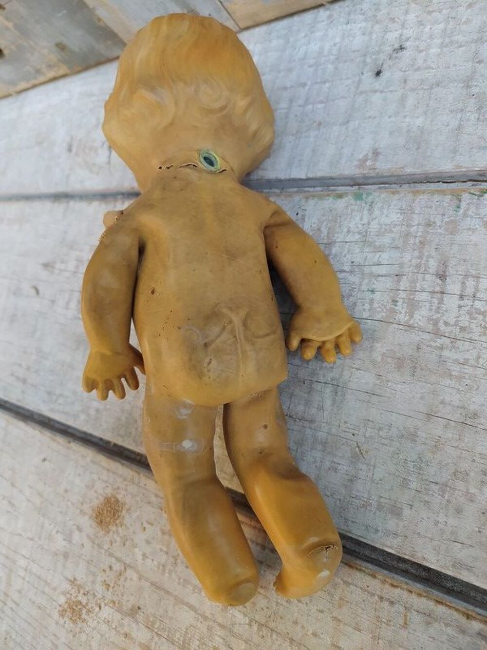 Ancienne Petite Poup&eacute;e en Caoutchouc Latex 