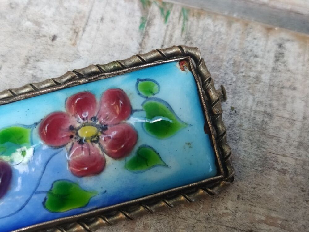 Bijou Broche &Eacute;maux du Vivarais 