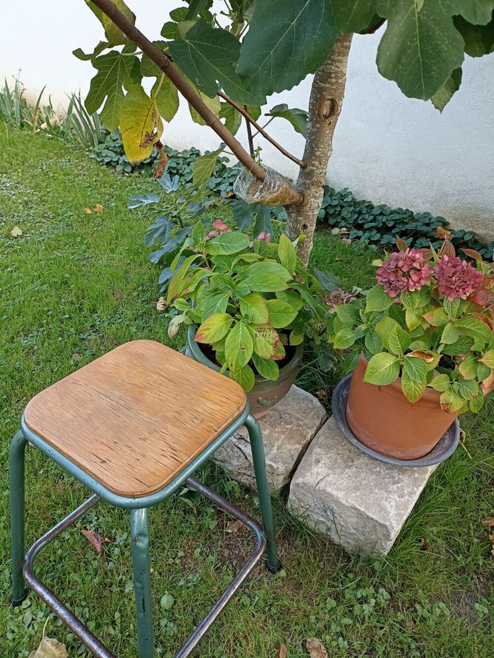 Tabouret bois et m&eacute;tal Meubles