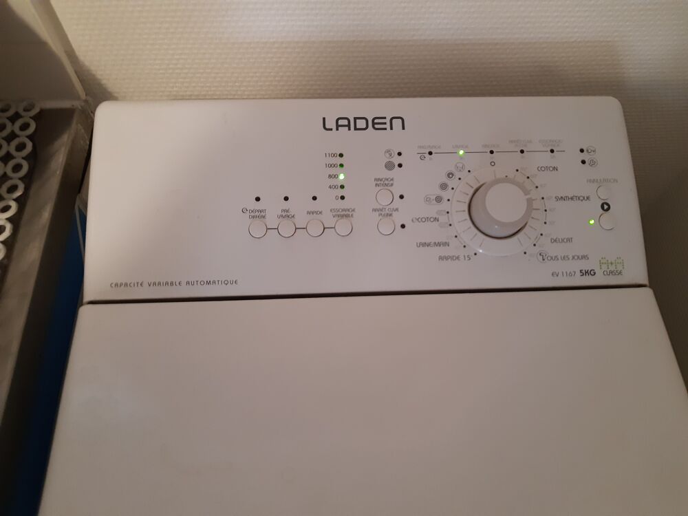 Machine &agrave; laver Laden A+ 5 kg - cause d&eacute;c&egrave;s Electroménager