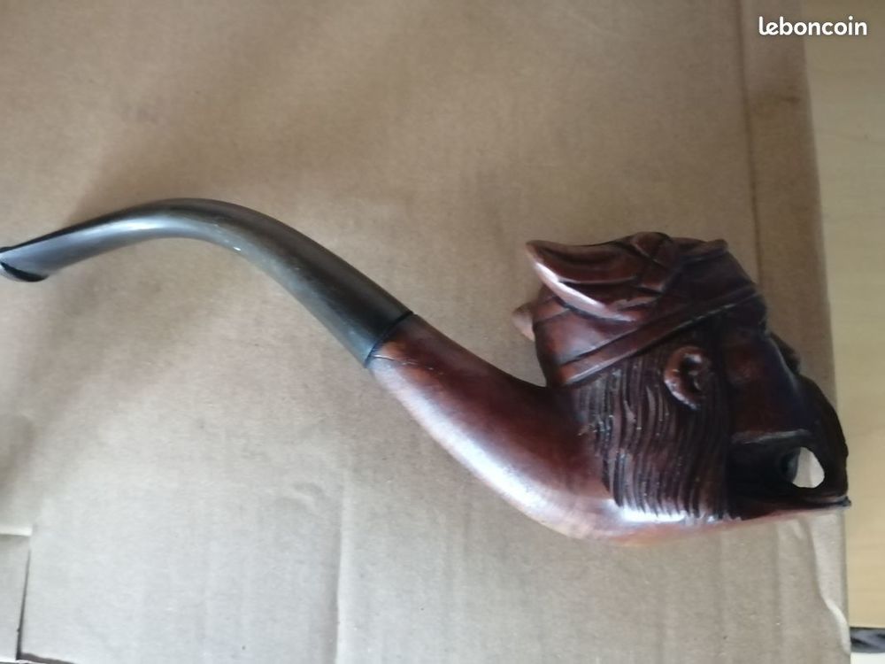 pipe bois t&ecirc;te gaulois gaule c&eacute;sar rome guerre romain empire Décoration