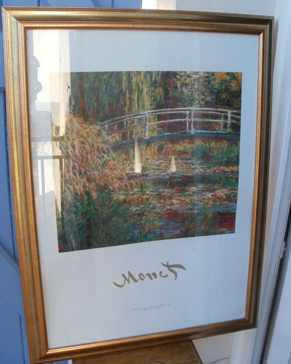 Reproduction Monet : The Water Lily Pond dans cadre dor&eacute; Dcoration