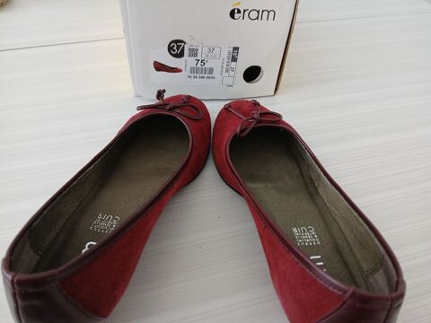Ballerines en cuir daim bordeaux - Eram - pointure 37 20 Royan (17)