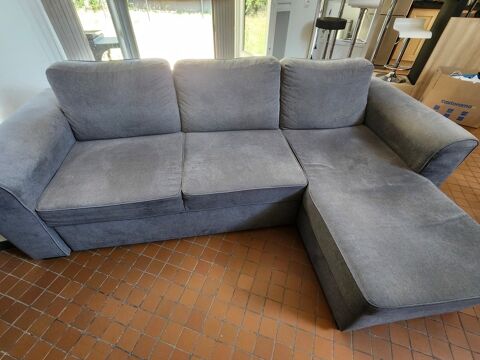 Canapé d'angle gris avec méridienne 250 Vivans (42)
