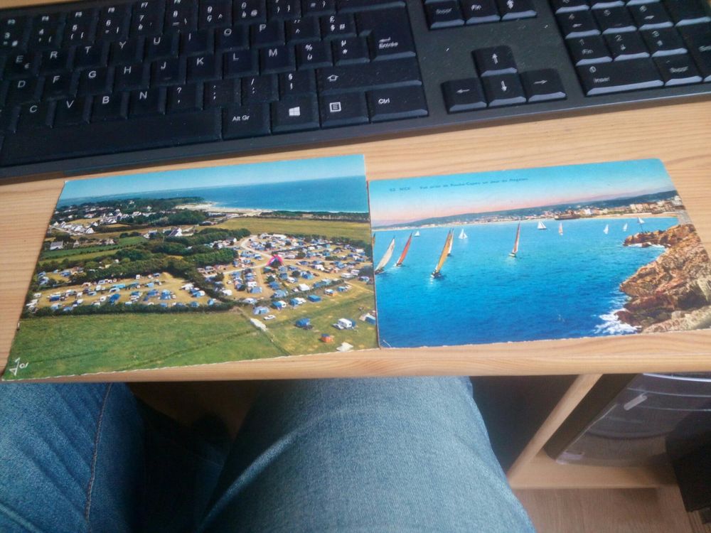 LOT DEUX CARTES POSTALES DE FOUESNANT ET NICE 