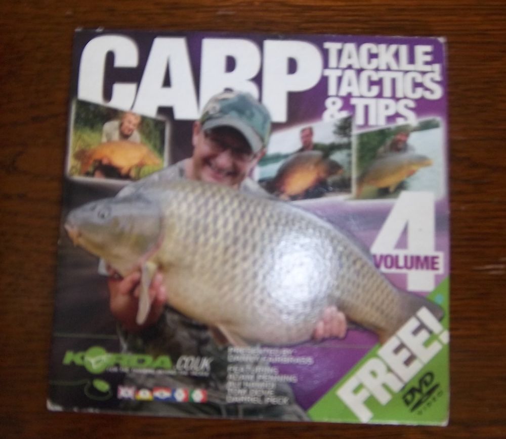 Carp tackle tactics &amp; tips volume 4 DVD et blu-ray