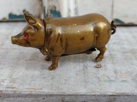 Petit Cochon Porte Allumettes Pyrog�ne 1900 90 Loches (37)