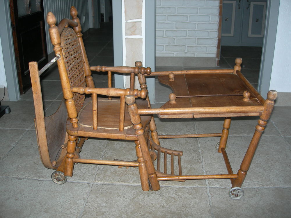 Chaise haute ancienne Dcoration