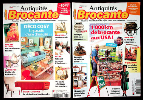 REVUE ANTIQUITES BROCANTE FIN 2022 6 N�s 3 num�ros + 3 Hors 20 Gravelines (59)