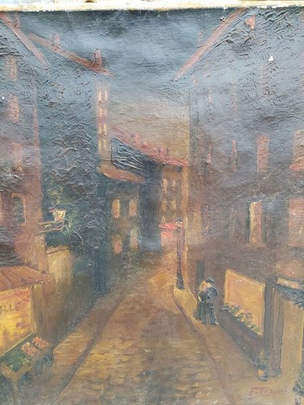Tableau Rue des Saussaies Paris Peinture de Fran&ccedil;ois Orsoni 