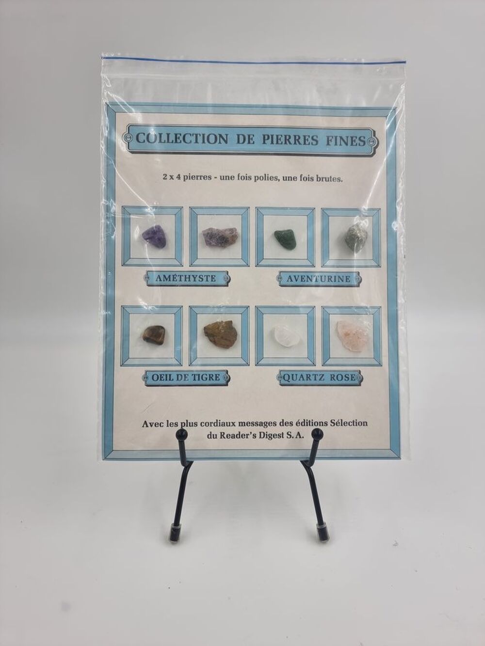Collection de pierres pr&eacute;cieuses fines (Am&eacute;thyste...) 