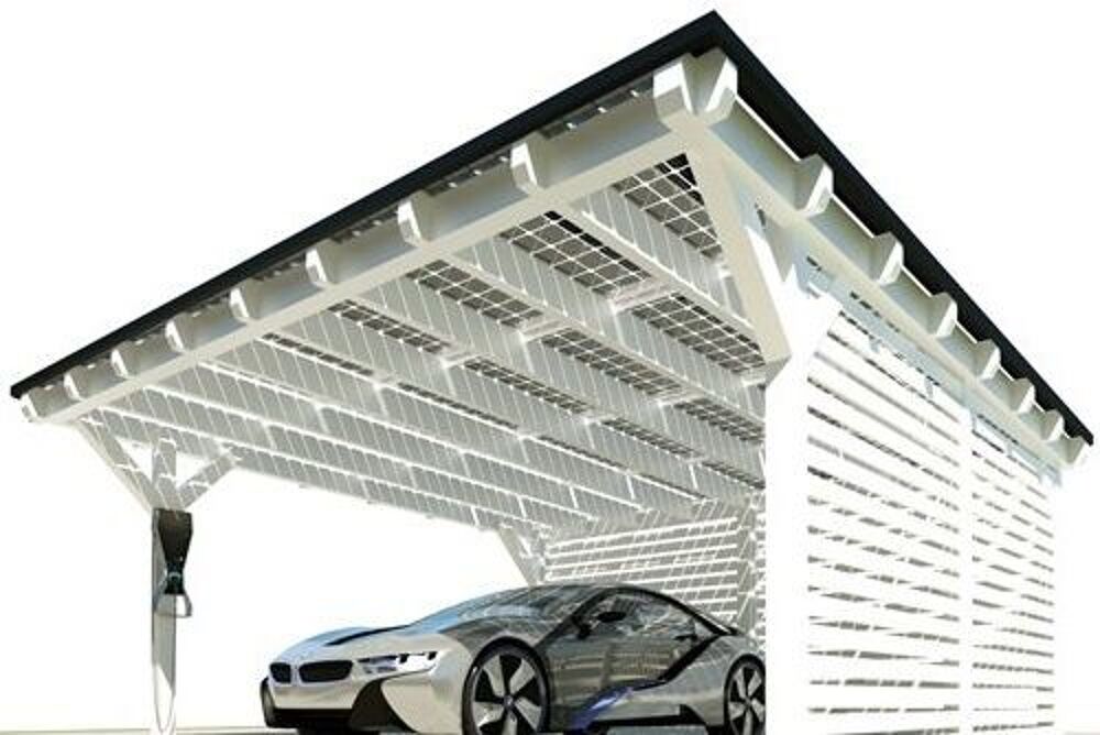 Abri voitures solaire Jardin