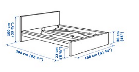 Cadre de lit + sommier 100 Marseille 8 (13)