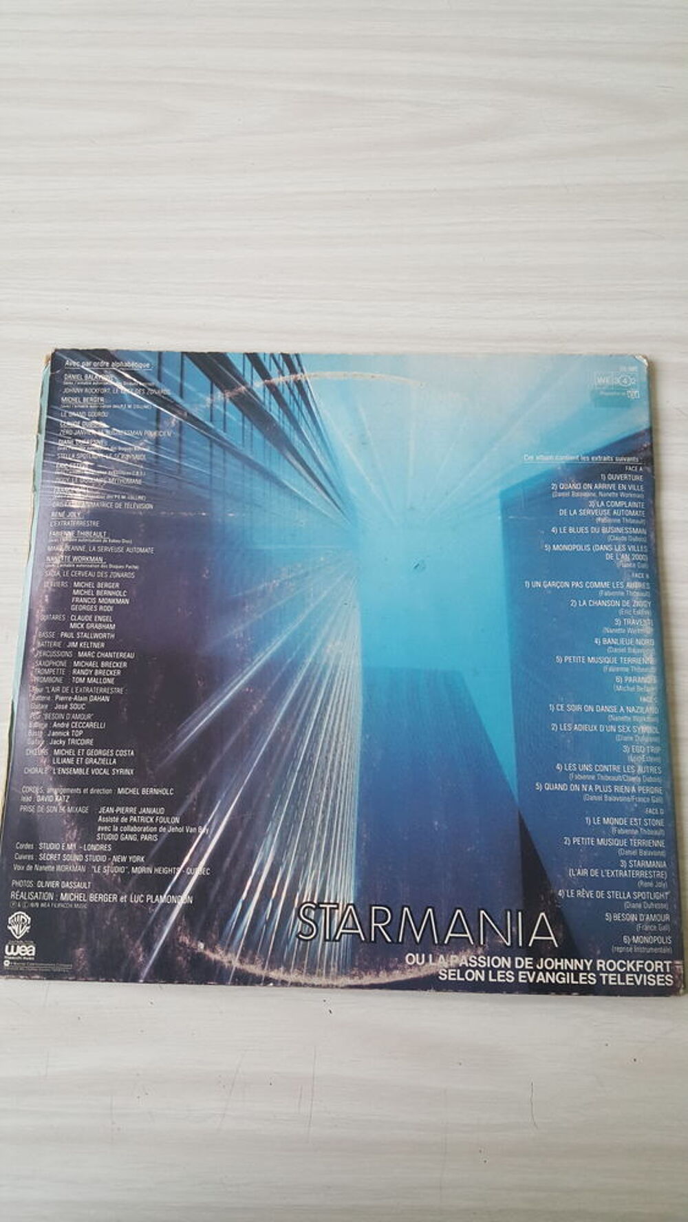 Double 33 Tours STARMANIA Un op&eacute;ra de Michel Berger CD et vinyles