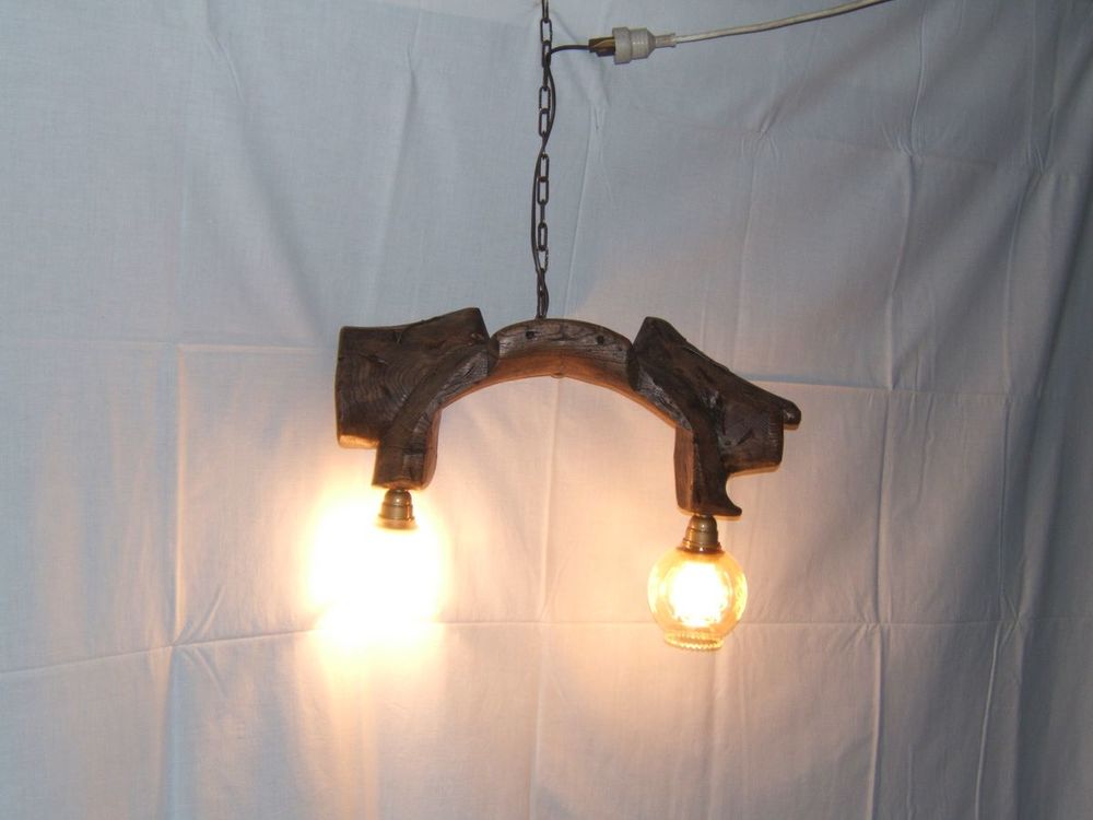 Authentique joug de boeuf en luminaire Décoration