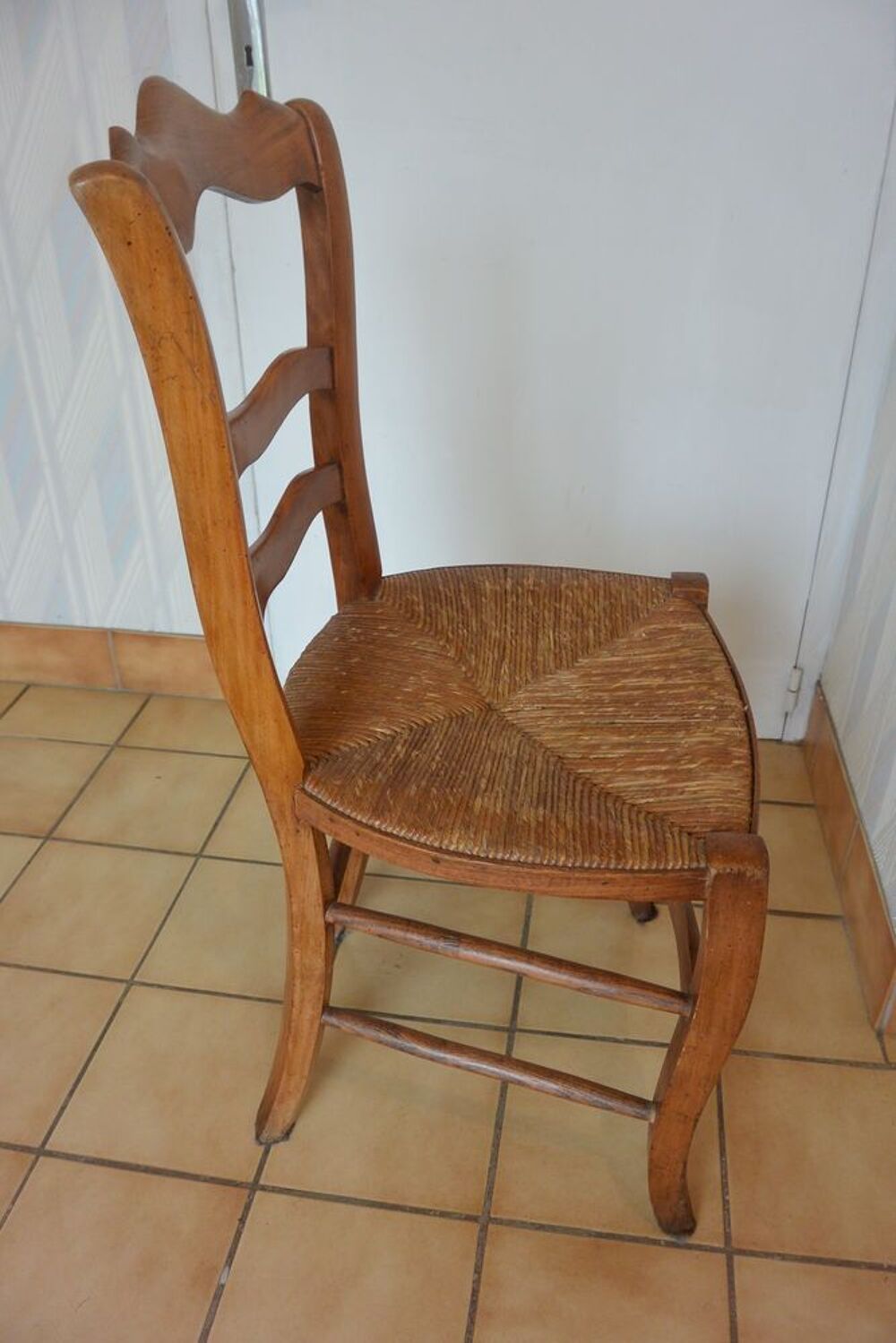 6 chaises paill&eacute;es en merisier Epoque Louis-Philippe 1830 Meubles