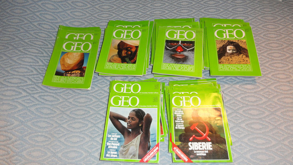 Les premiers num&eacute;ros de GEO Livres et BD