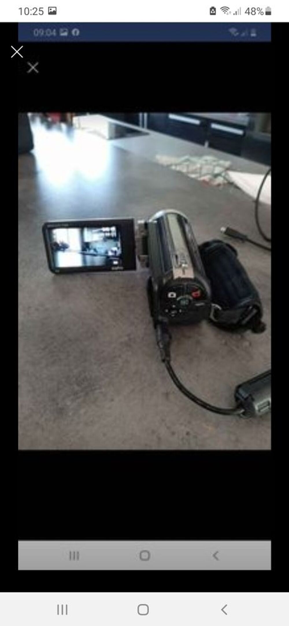 cam&eacute;scope SANYO &agrave; carte m&eacute;moire Photos/Video/TV