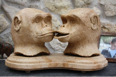 SCULPTURE Chimpanzé 800 Saran (45)
