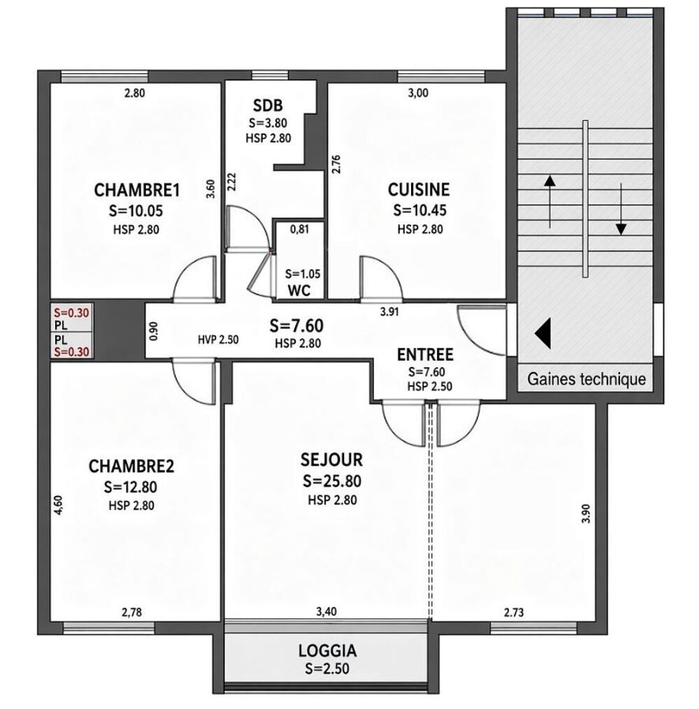 Vente Appartement Appartement traversant 75 m² ? Lyon 9e / Au pied métro D Lyon 9