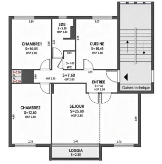  Appartement à vendre 3/4 pièces 75 m² Lyon