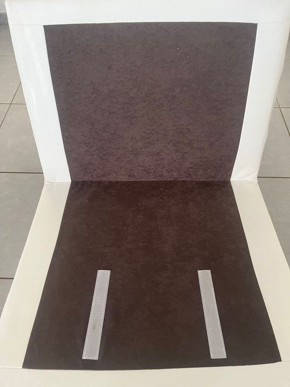 Canap&eacute; gris/blanc angle Meubles