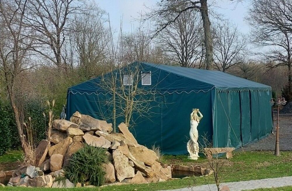 Tente garage de stockage 12 x 6 m Jardin