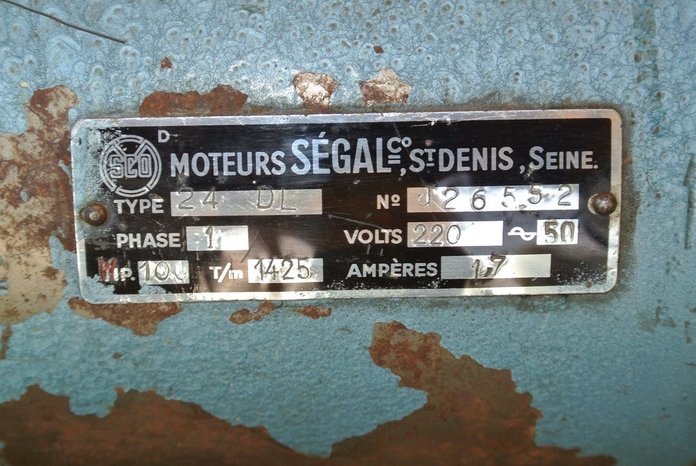 Moteur monophas&eacute; SEGAL + pompe SUNDSTRAND Bricolage