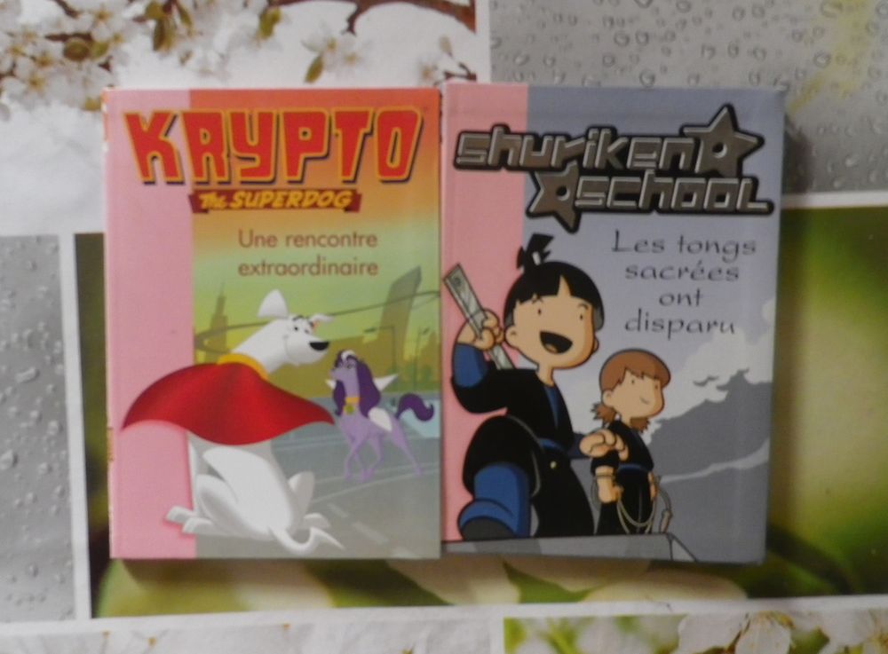 LOT 2 BIBLIOTHEQUE ROSE shuriken school ET krypto superdog Livres et BD