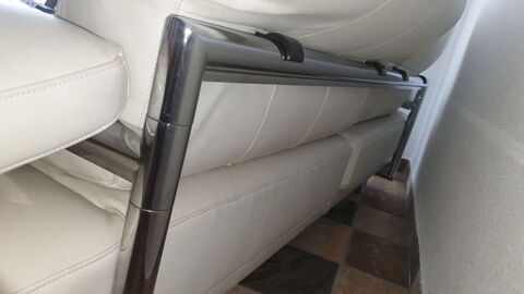 Canapé Rolf Benz Chrome en cuir plongé blanc 2250 Saint-Gingolph (74)
