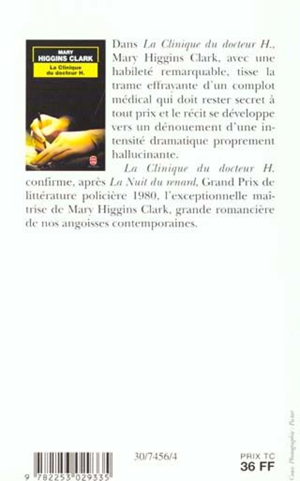 La clinique du docteur H. Livres et BD