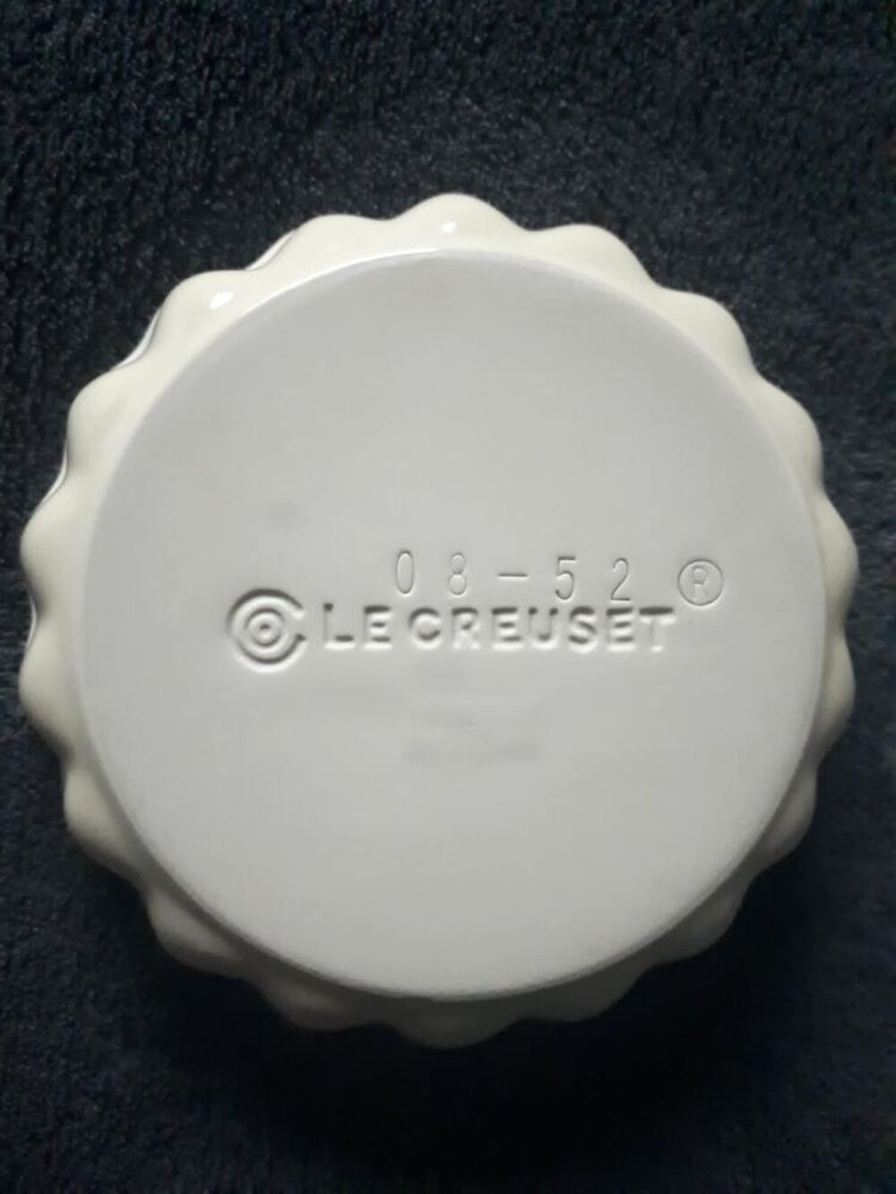 Lot de 6 moules &agrave; tartelettes neufs couleur cr&egrave;me LE CREUSET Cuisine
