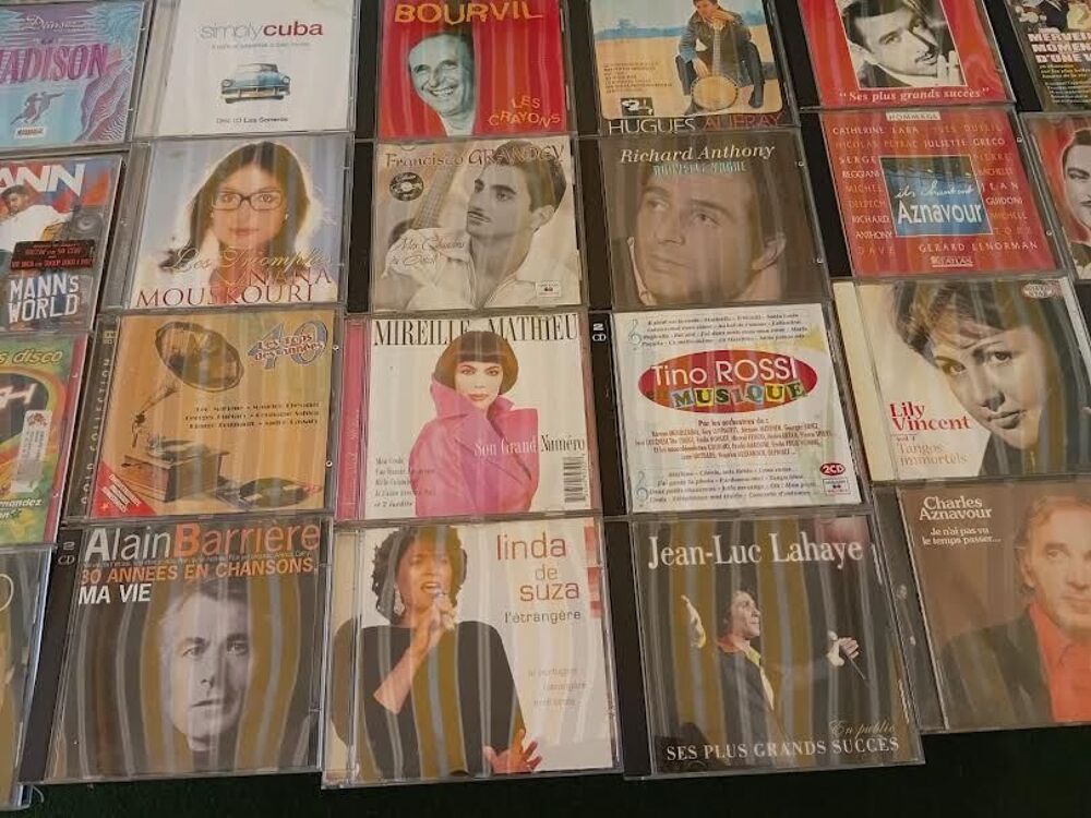 LOT DE 70 CD VARIETES FRANCAISE ET INTERNATIONNAL CD et vinyles