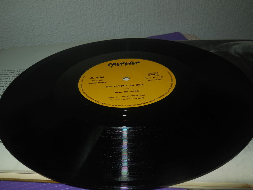 DISQUE 33 TOUR AVEC LIVRE RACONTER PAR JEAN RICHARD CD et vinyles