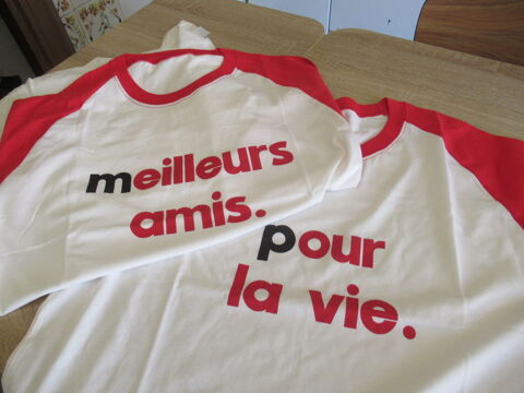 lot 2 t-shirts NUTELLA - Meilleurs Amis 15 Elne (66)