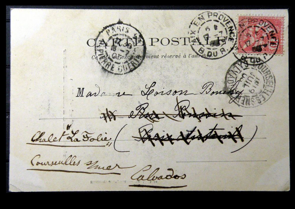 Timbres-CPA-carte postale- Aix en Provence (13 ) Fa&ccedil;ade occi 