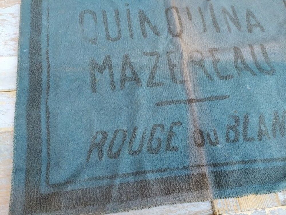 Ancien Tapis Cartes Publicitaire Quinquina Mazereau Bistro 