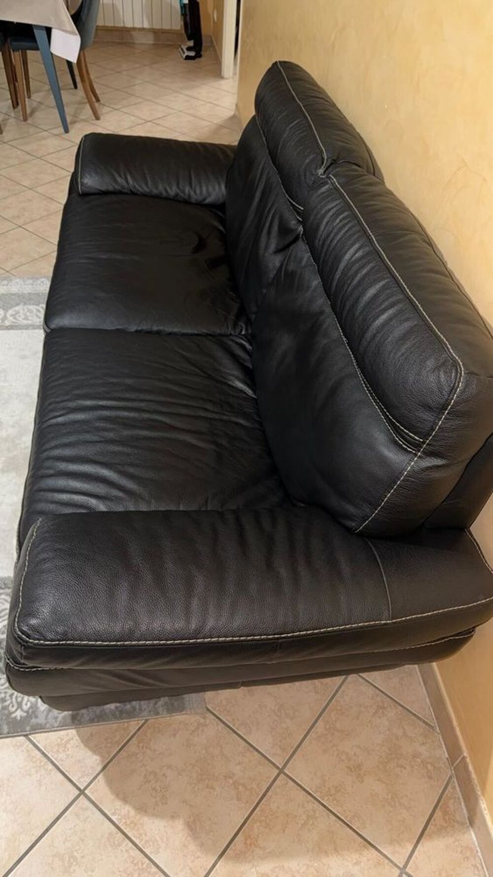 fauteuil cuir noir Meubles