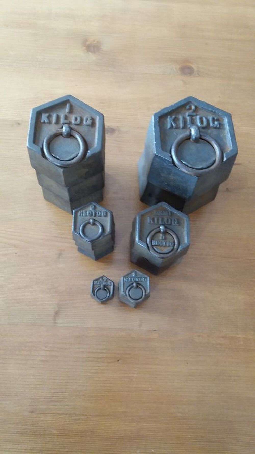 Poids de balance anciens 